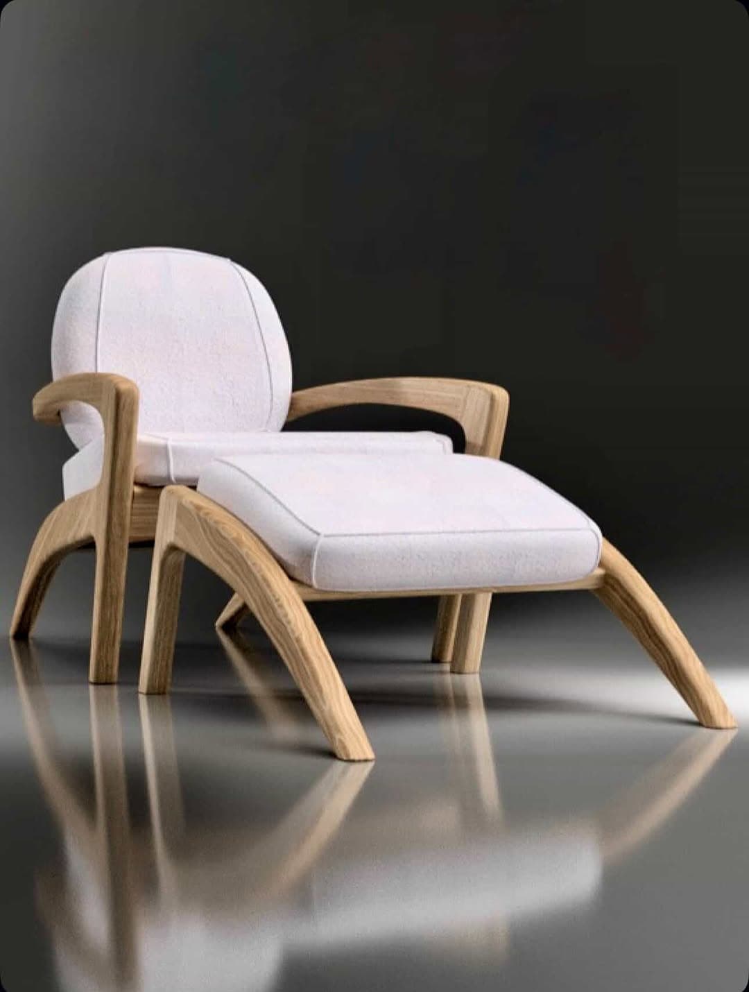Walnut Lounge Chair